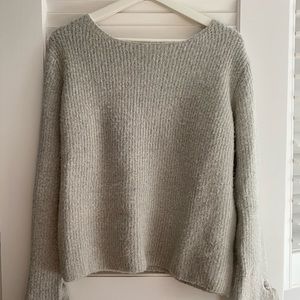 Cozy grey sweater from Mango